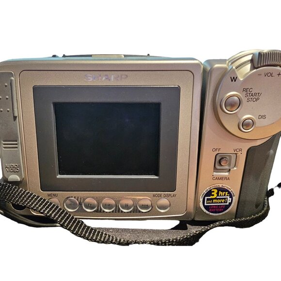 Sharp VL-E680 ViewCam 8 DIS LCD Digital Zoom Camcorder Cord Strap UNTESTED - Picture 8 of 16